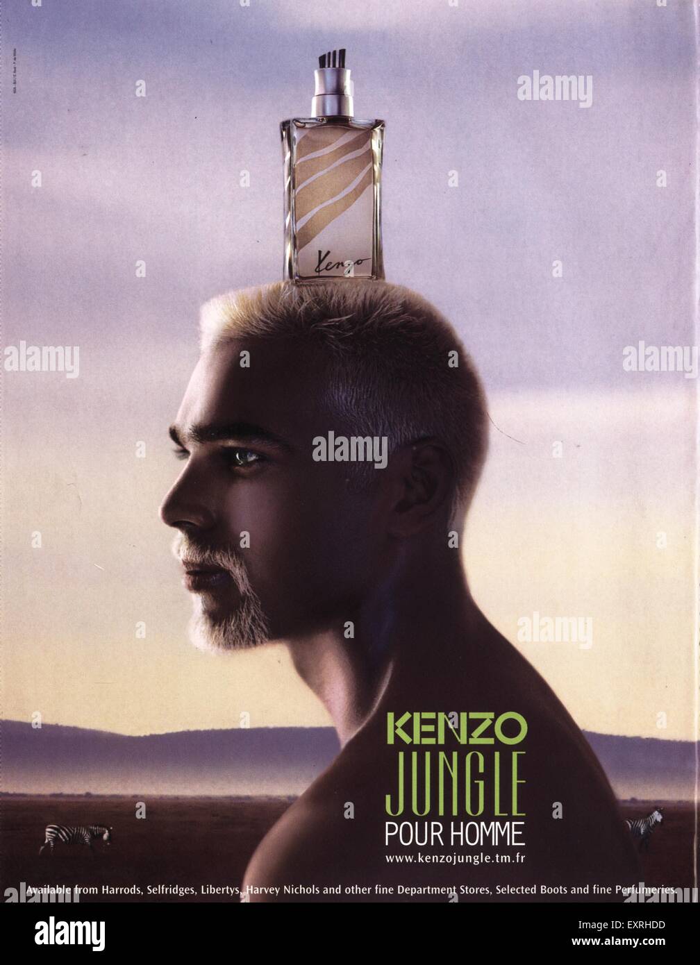 1990s UK Kenzo Magazine Advert Stock Photo