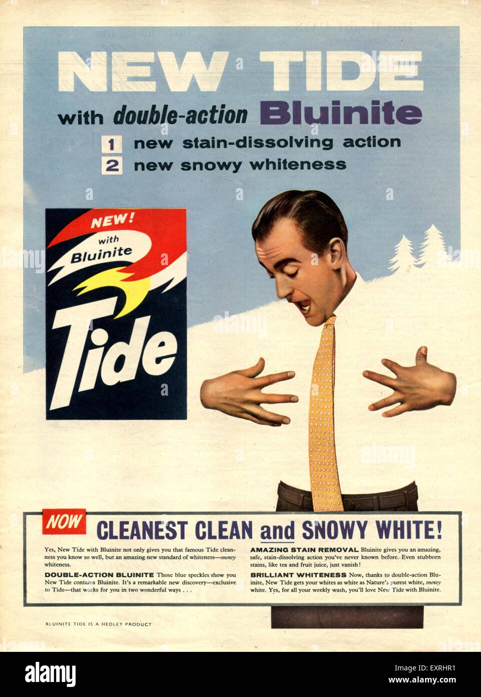 1950s UK Tide Magazine Advert Stock Photo - Alamy