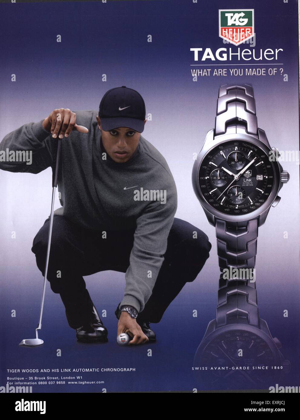 2000s UK Tag Heuer Magazine Advert Stock Photo - Alamy