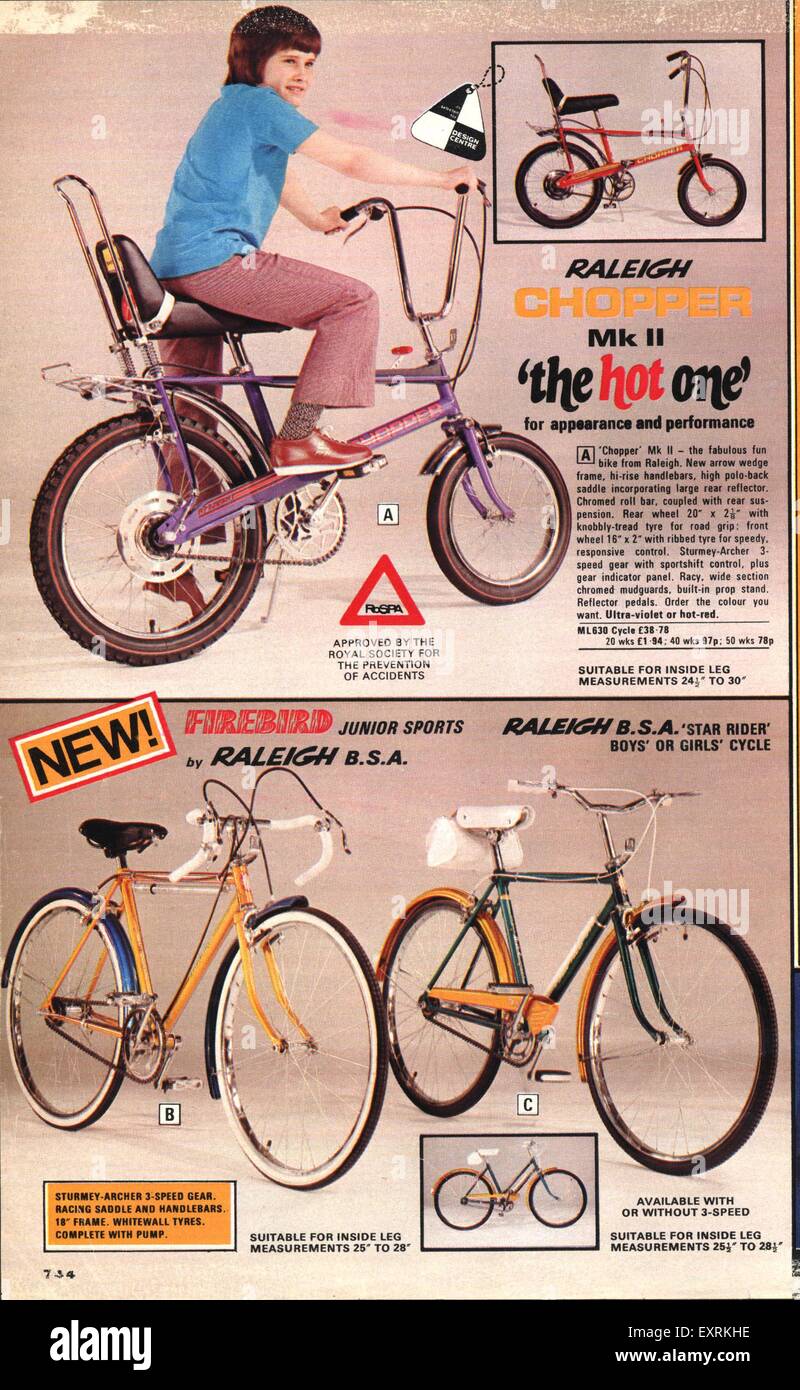 1980s UK Raleigh Catalogue/ Brochure Plate Stock Photo Alamy