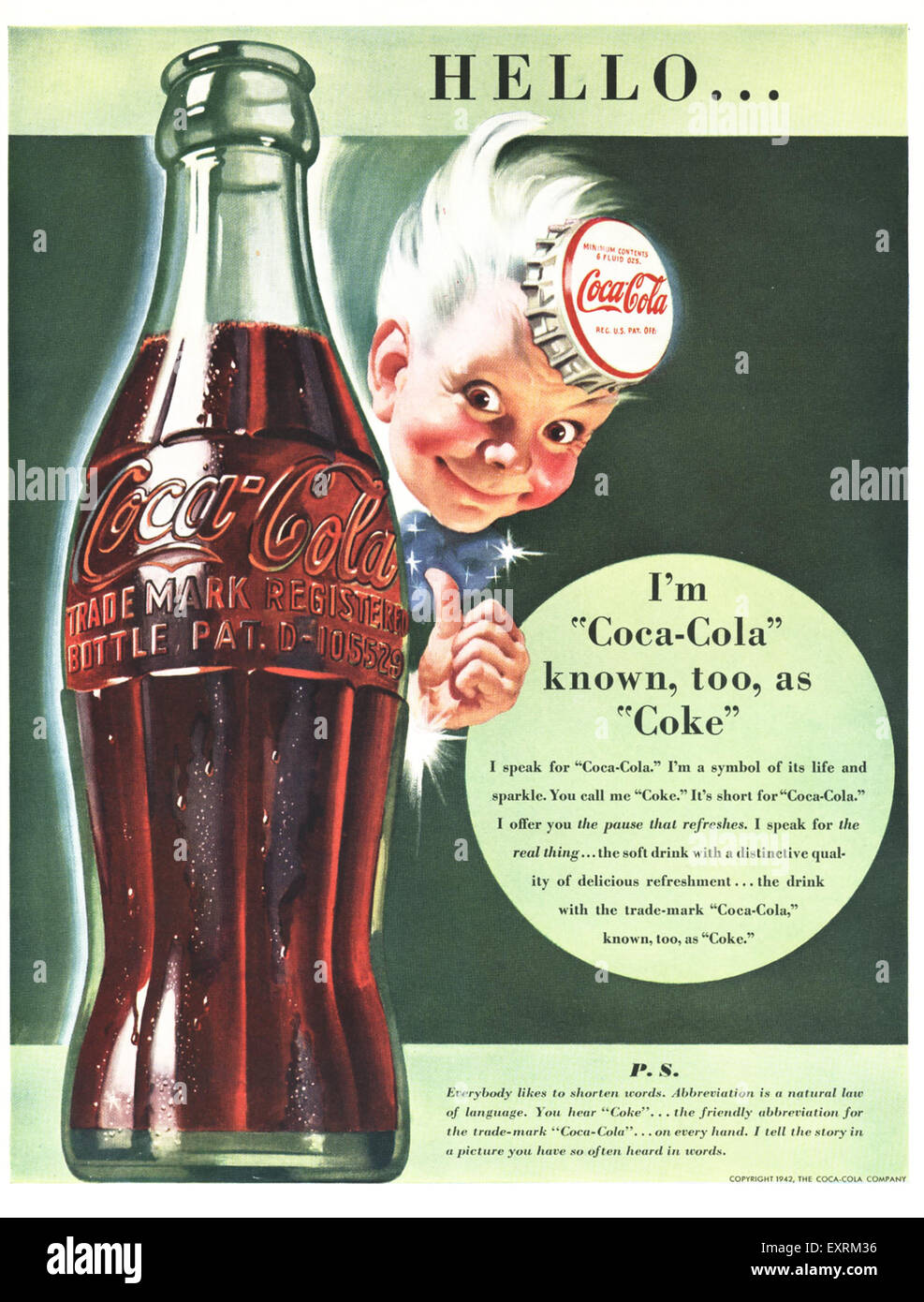 1940s usa coca cola hi-res stock photography and images - Alamy