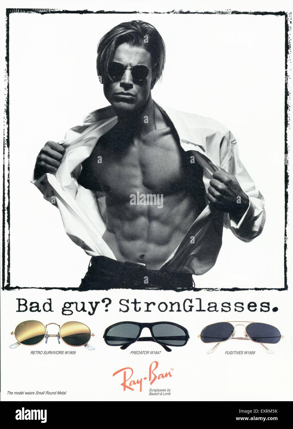 1990s UK Ray-Ban Magazine Advert Stock Photo - Alamy