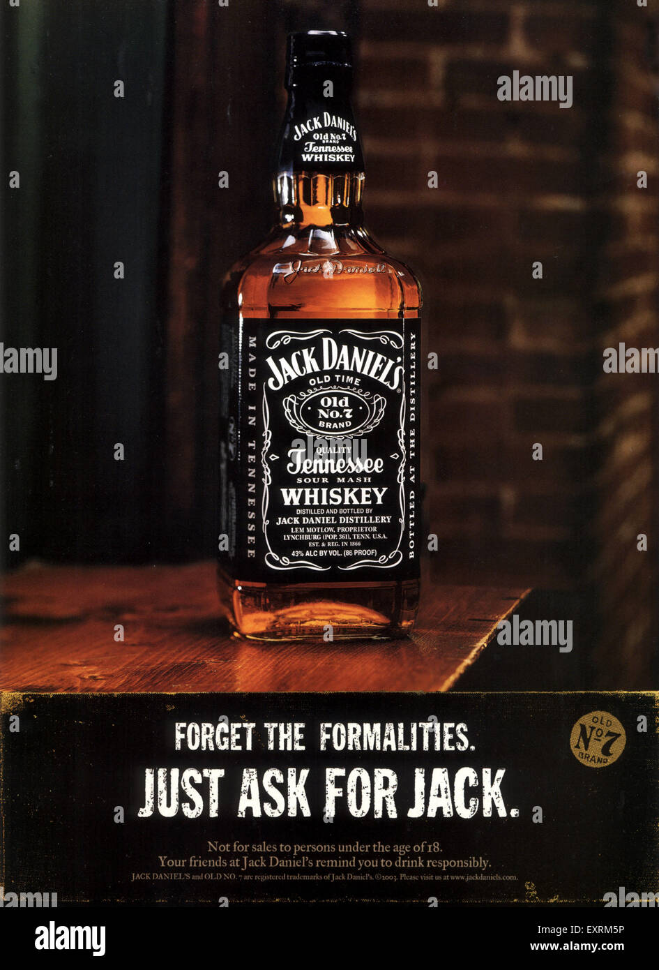 2000s UK Jack Daniel's Magazine Advert Stock Photo - Alamy