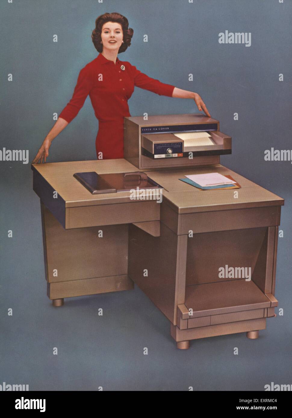 1960s USA Xerox Magazine Advert Stock Photo Alamy