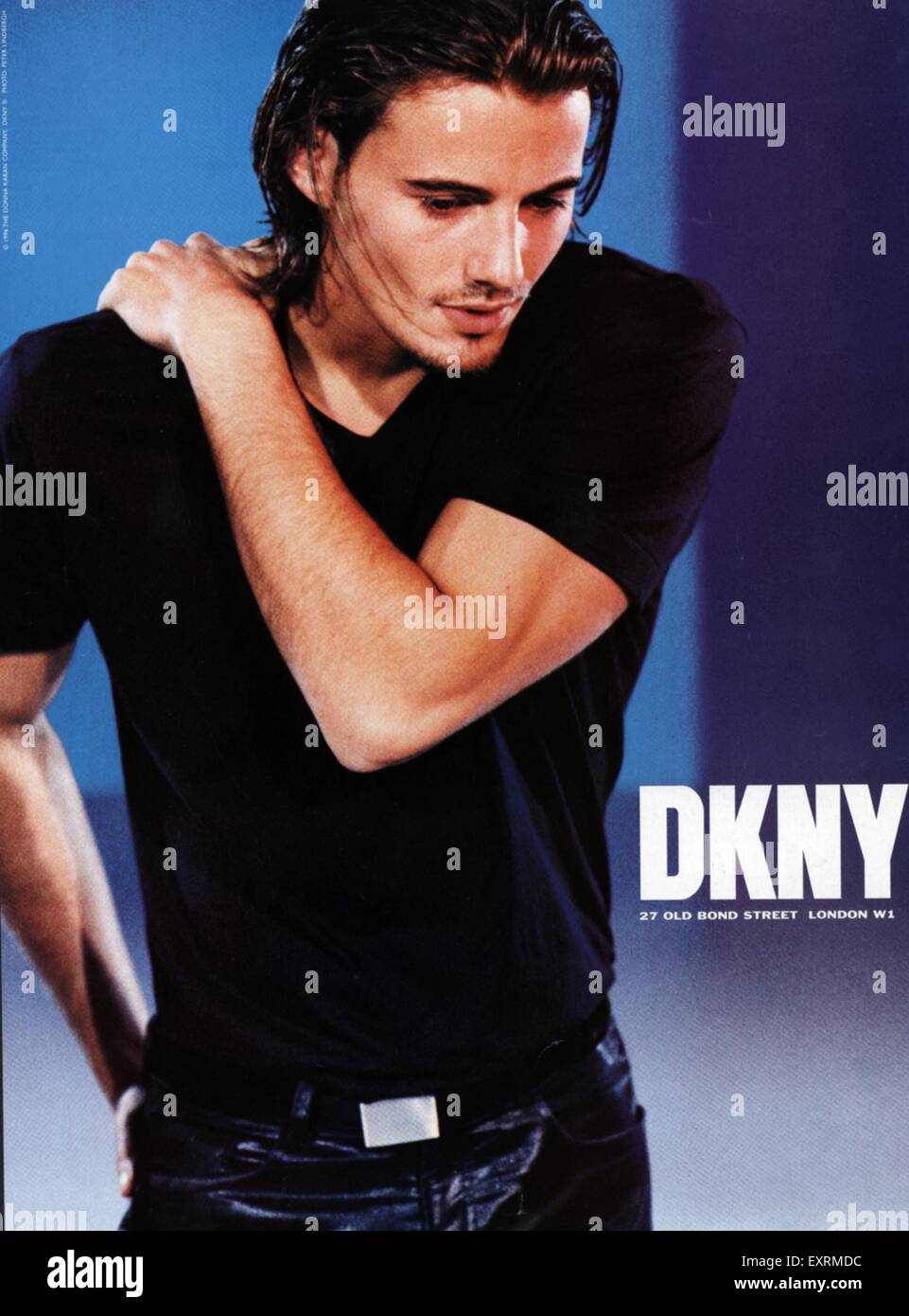 1990s USA Donna Karan Magazine Advert Stock Photo - Alamy