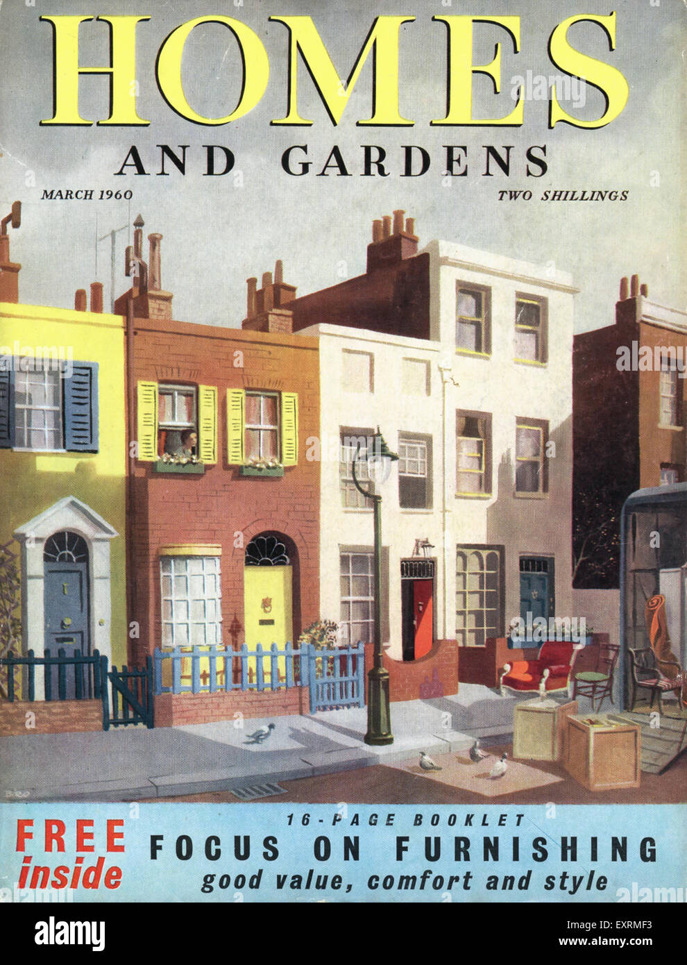 1960s UK Homes and Gardens Magazine Advert Stock Photo