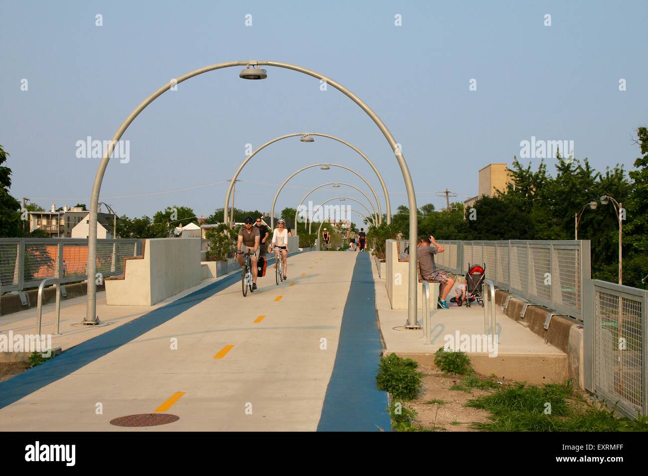 606/Bloomingdale Trail. Chicago, Illinois Stock Photo