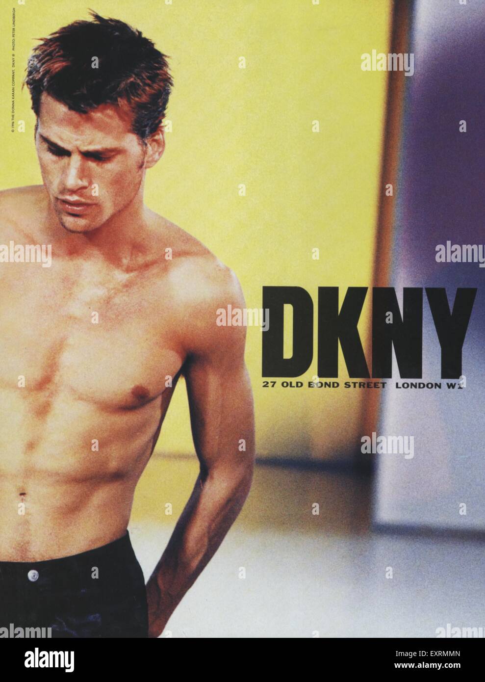 1990s USA Donna Karan Magazine Advert Stock Photo - Alamy