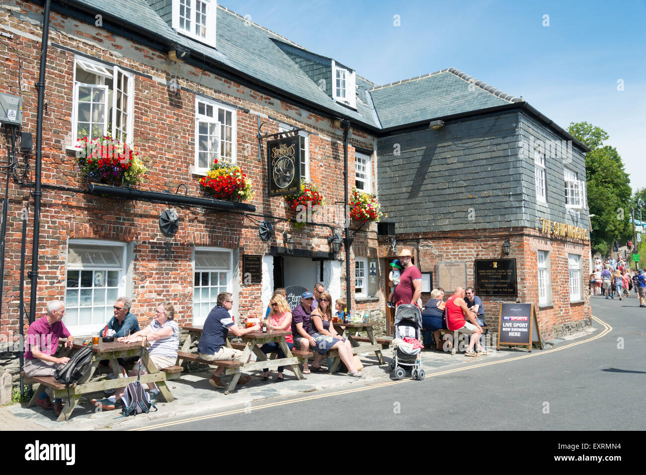 The Shipwright's Arms pub, a traditional Inn in Padstow Cornwall UK