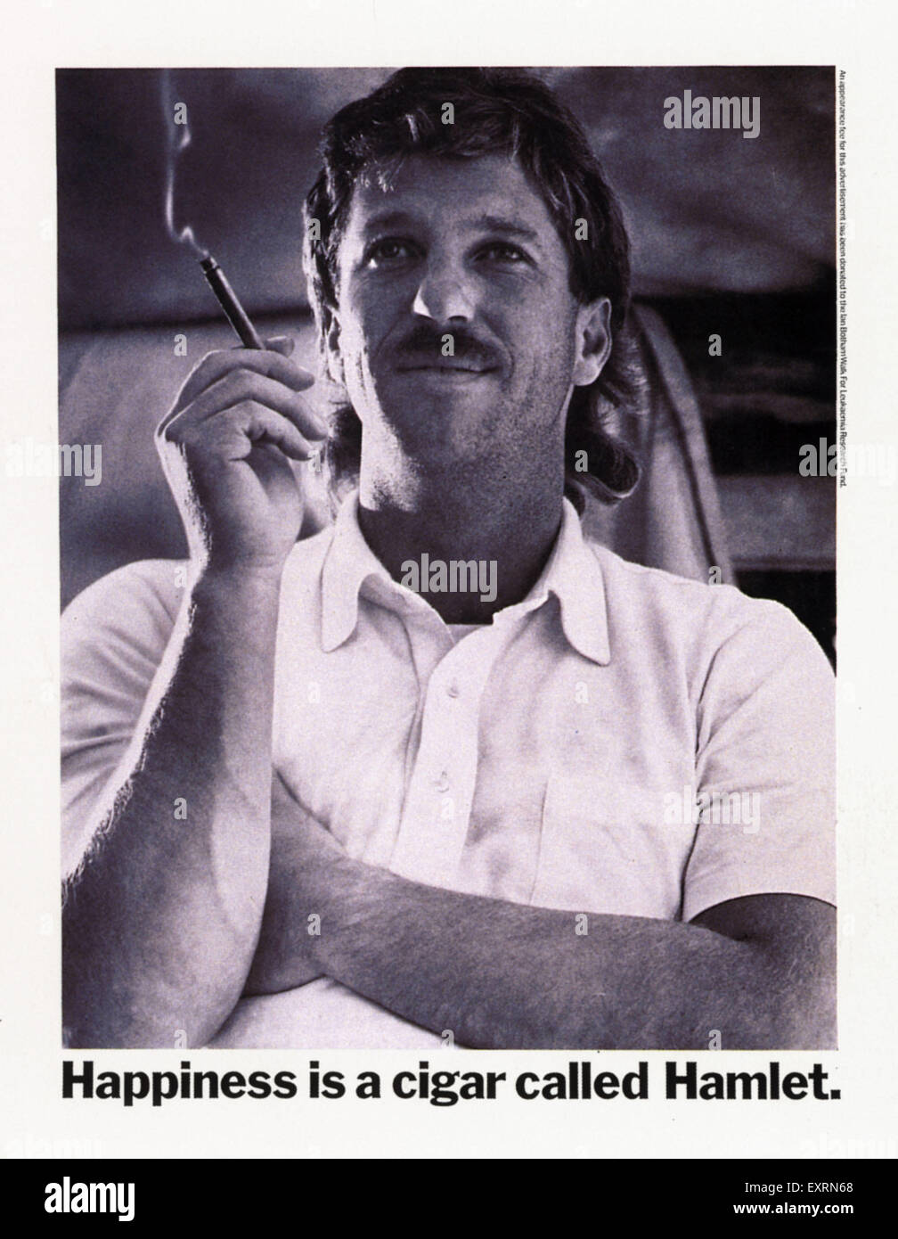 1980s UK Hamlet Magazine Advert Stock Photo