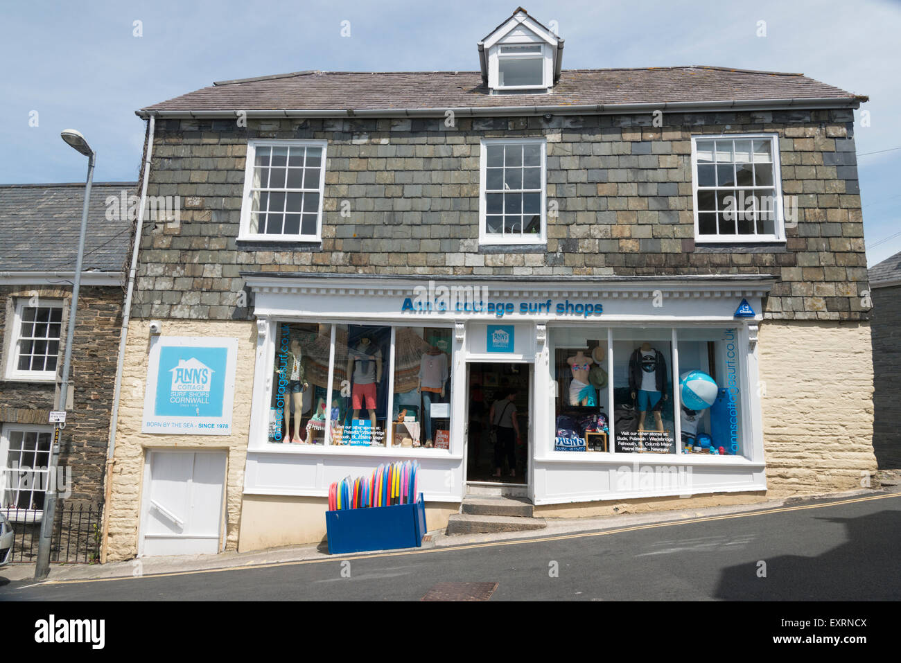 Ann S Cottage Surf Shop In Padstow Cornwall Uk Stock Photo