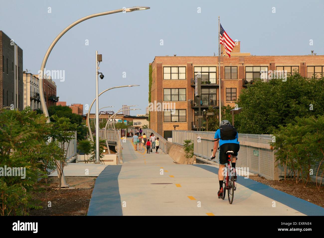 606/Bloomingdale Trail, Chicago, Illinois Stock Photo