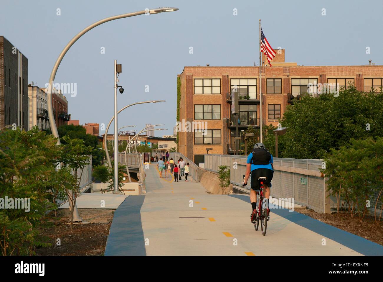 606/Bloomingdale Trail, Chicago, Illinois Stock Photo