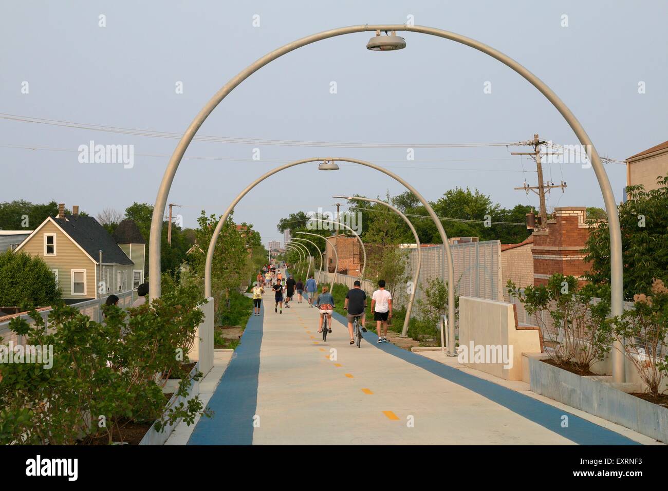 606/Bloomingdale Trail, Chicago, Illinois Stock Photo