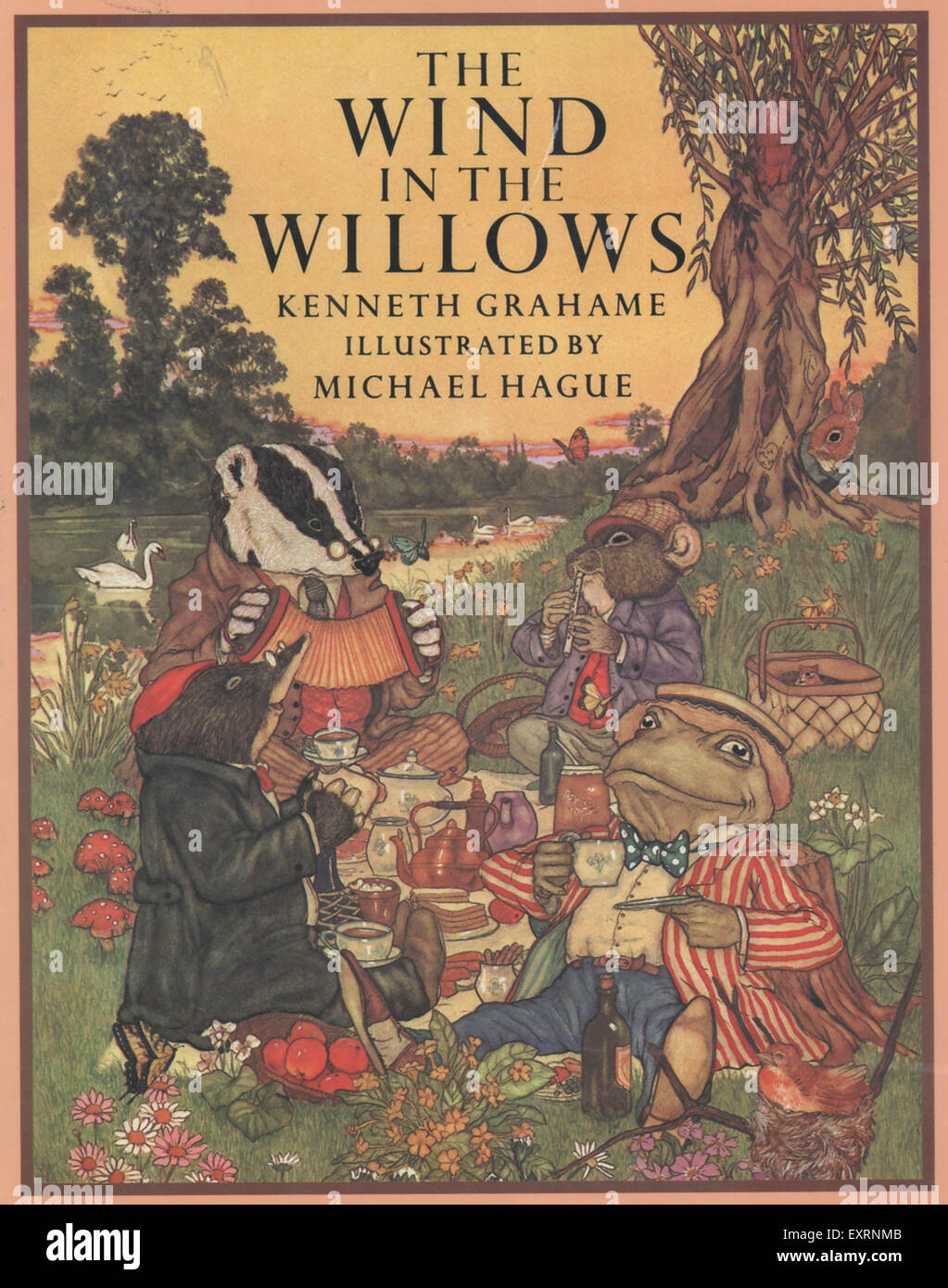 1980s UK The Wind in the Willows by Kenneth Grahame Book Cover Stock ...