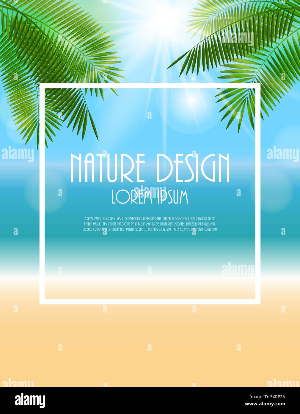 Summer Natural Background Vector Illustration Stock Vector Image & Art ...