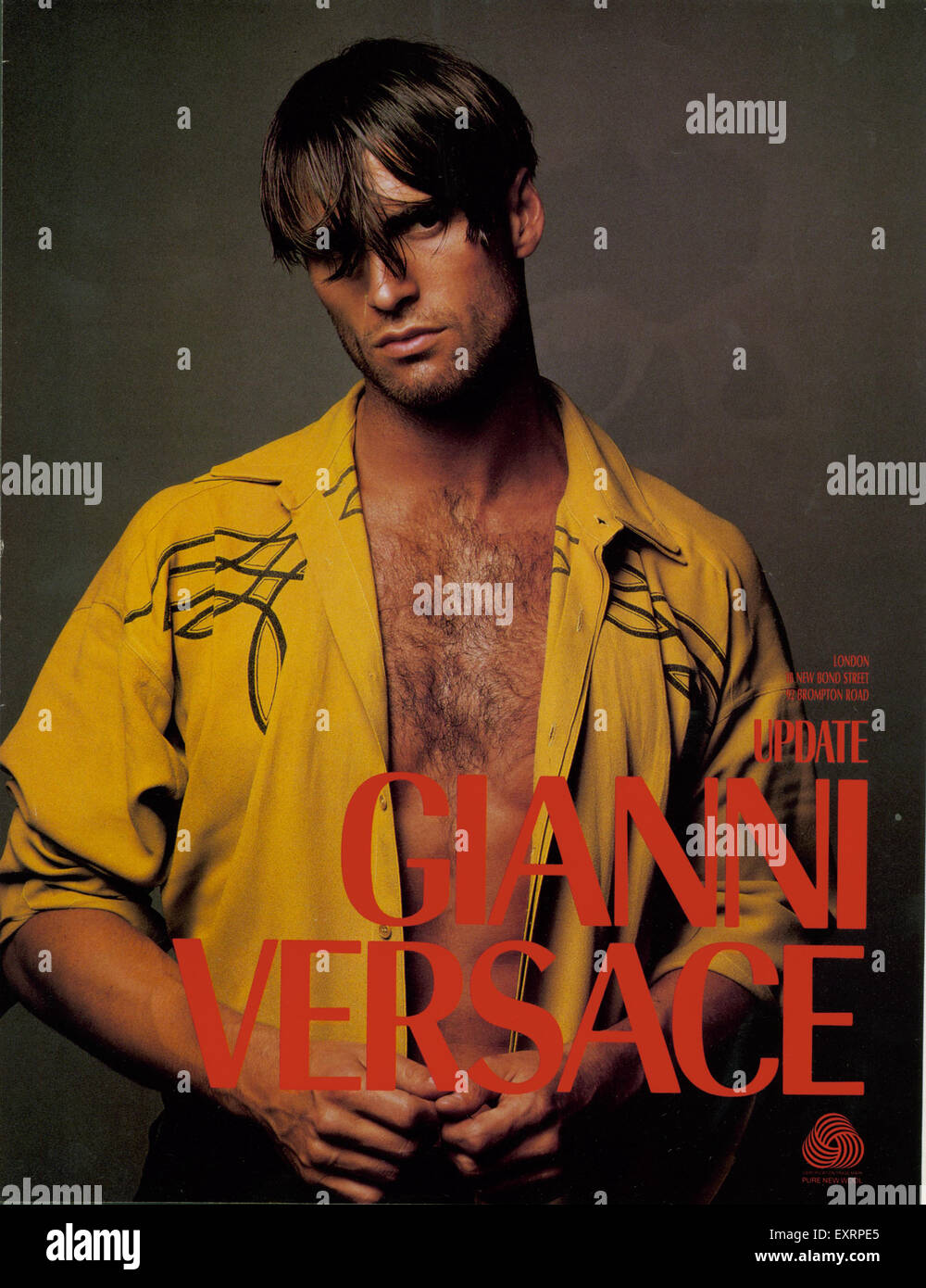 1980s UK Gianni Versace Magazine Advert 