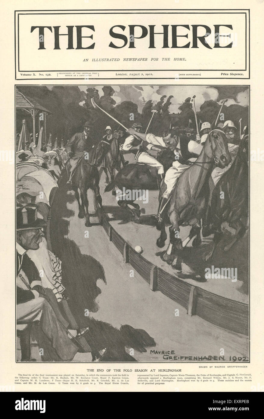 1900s UK The Sphere Magazine Cover Stock Photo Alamy