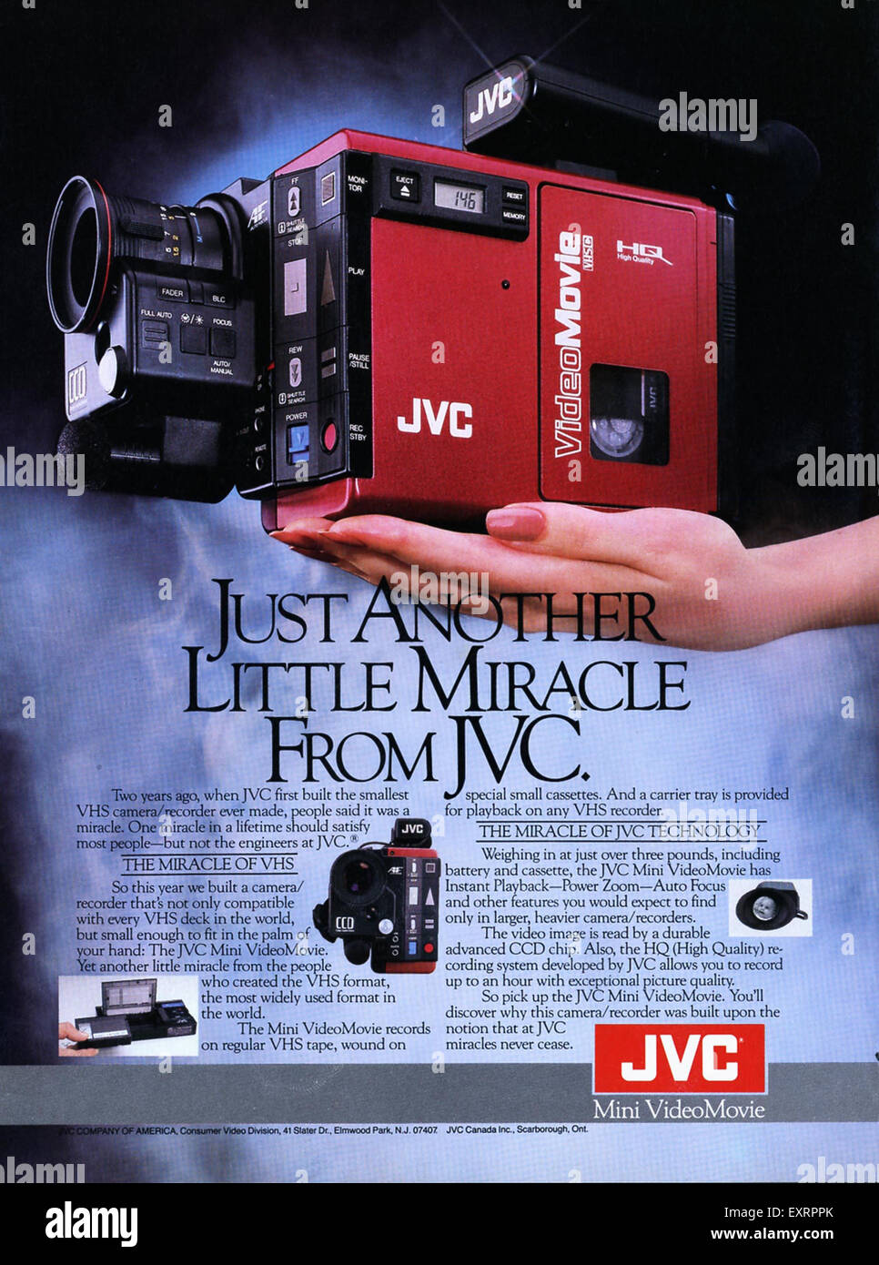 1980s USA JVC Magazine Advert Stock Photo - Alamy