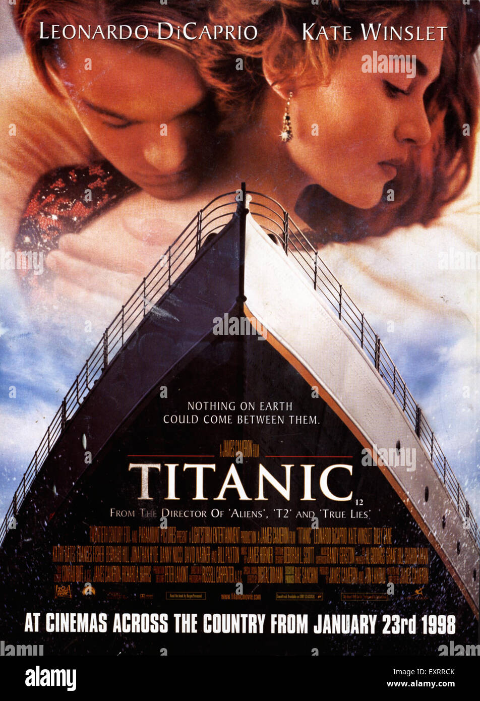 1990s UK The Titanic Film Poster Stock Photo