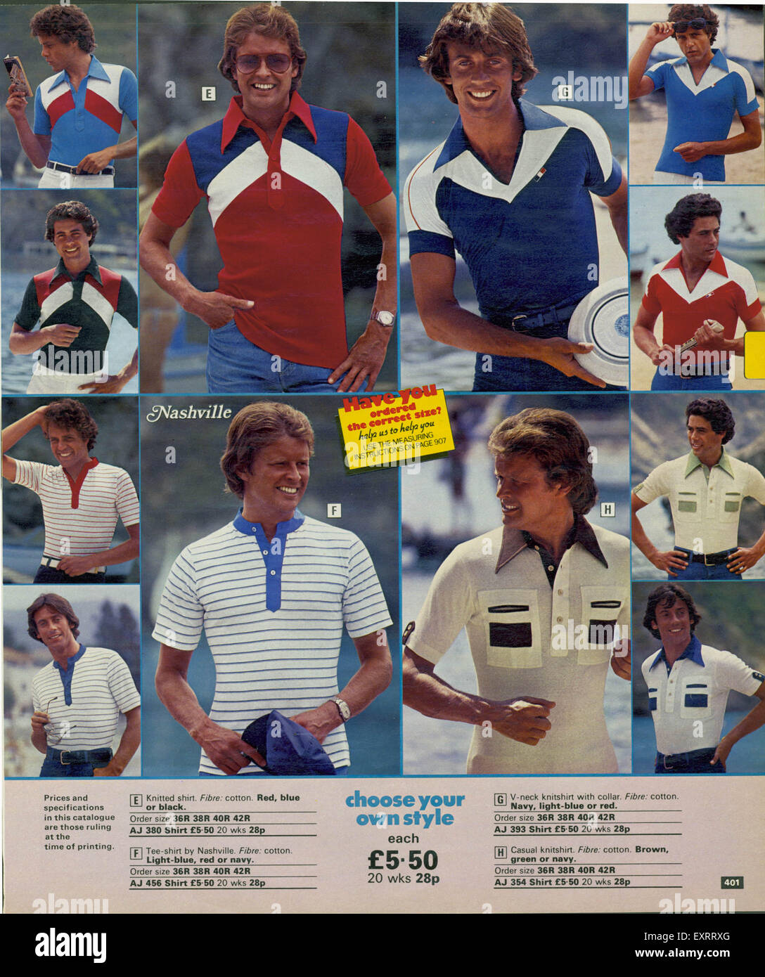 1970s UK Littlewoods Mens Fashion 1970s Catalogue/ Brochure Plate Stock  Photo - Alamy