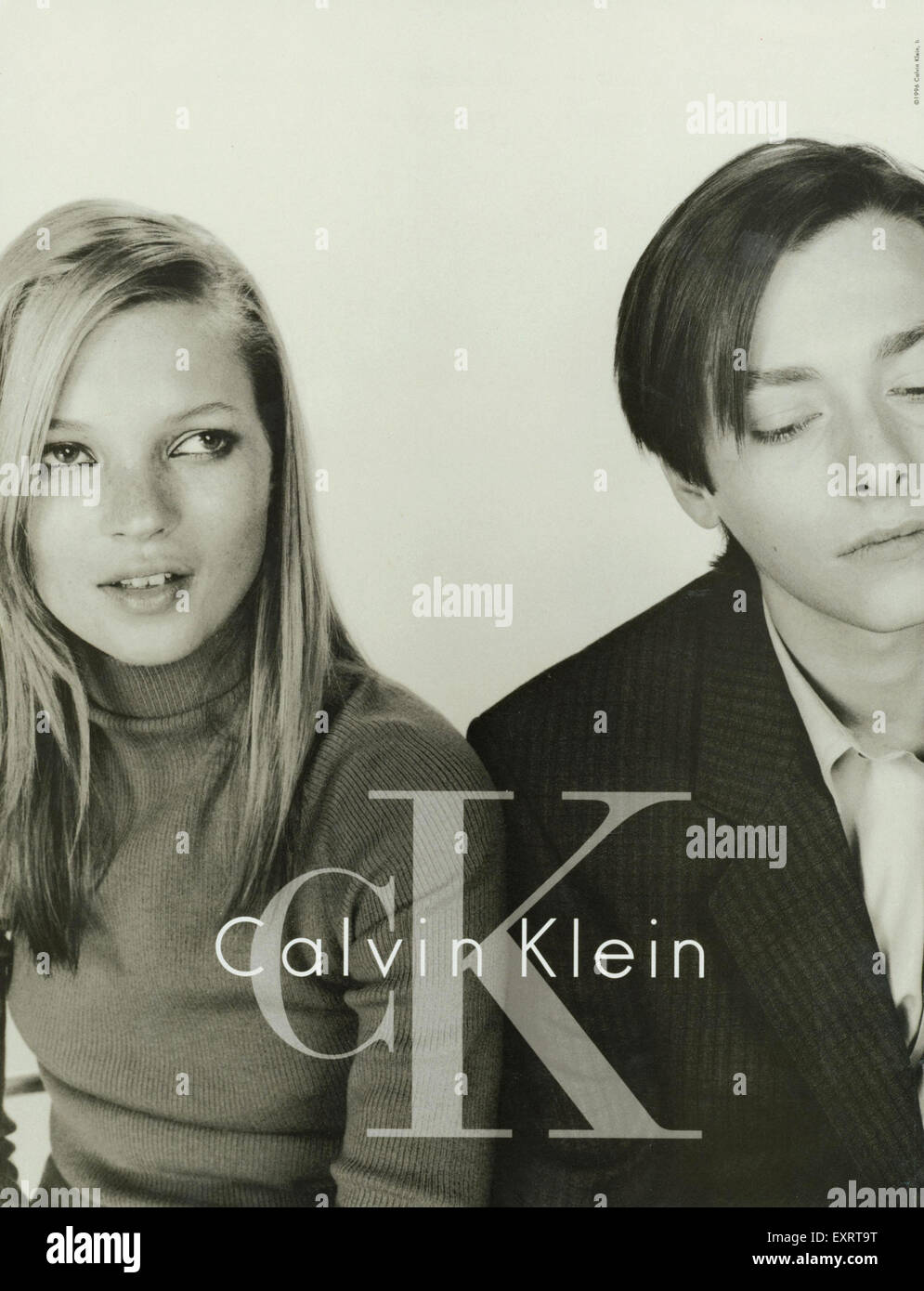 1990s UK CK Calvin Klein Magazine Advert Stock Photo - Alamy