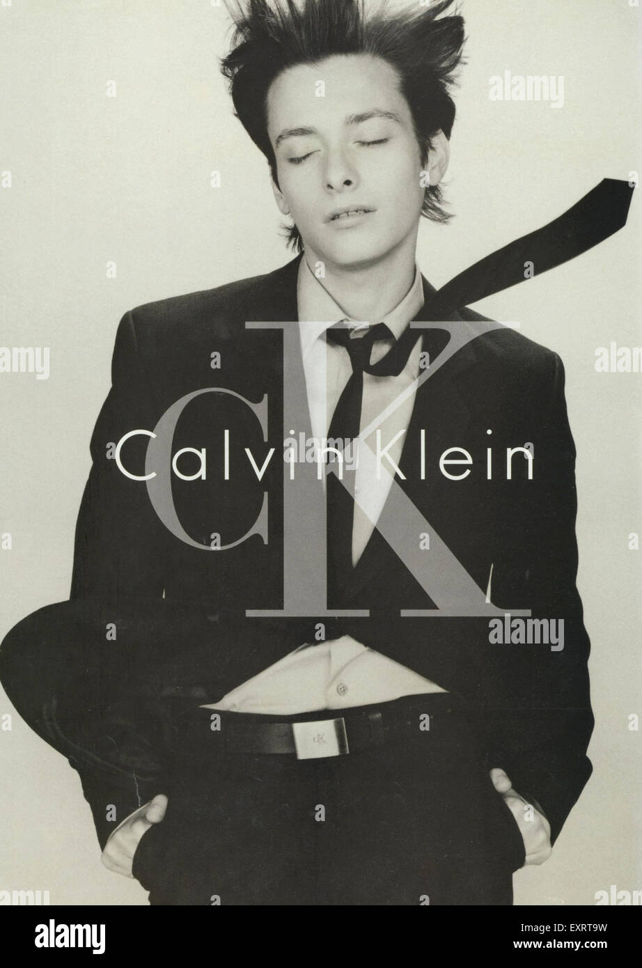 1990s UK CK Calvin Klein Magazine Advert Stock Photo - Alamy