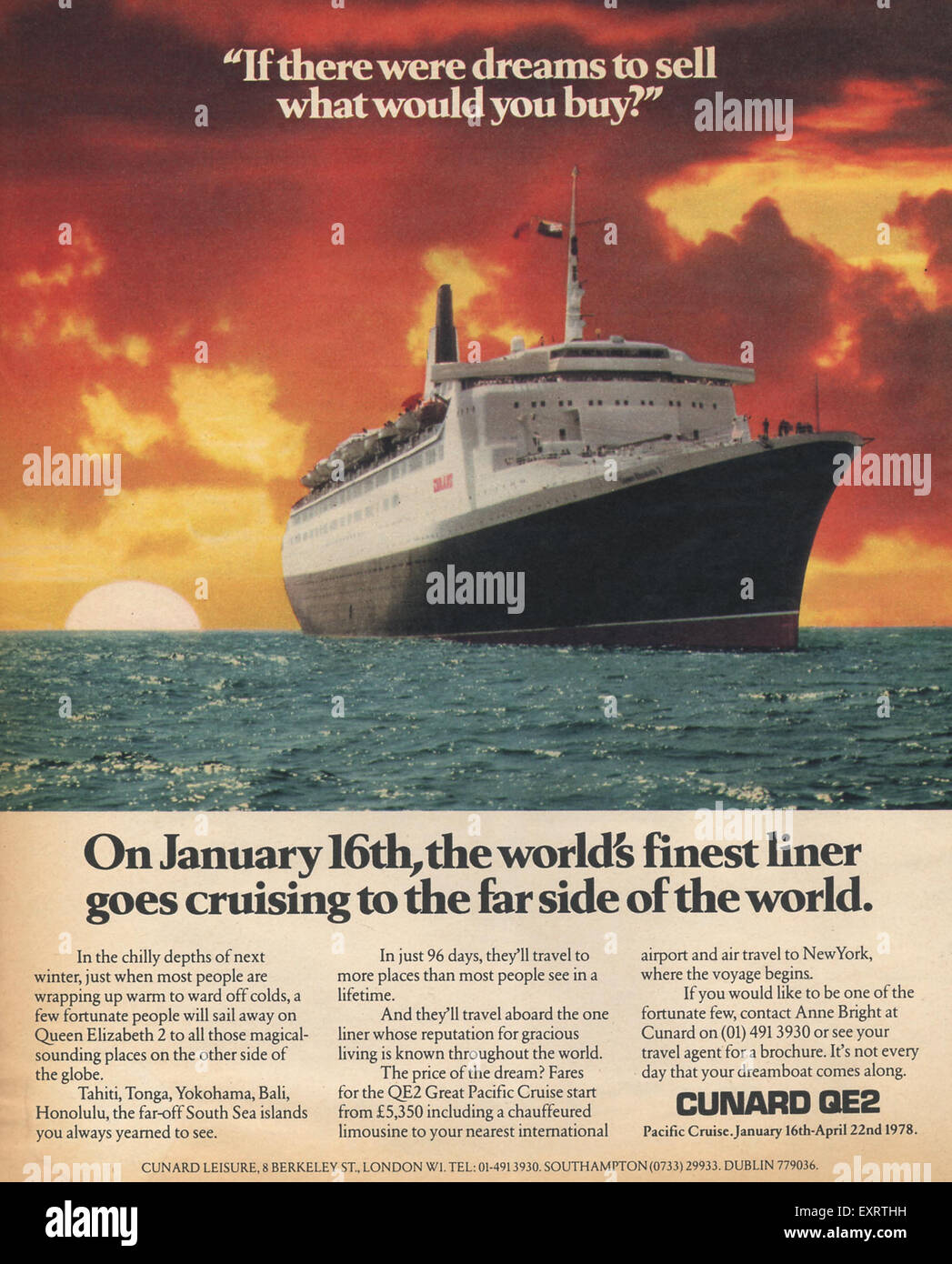 cunard-magazine-advert-hi-res-stock-photography-and-images-alamy