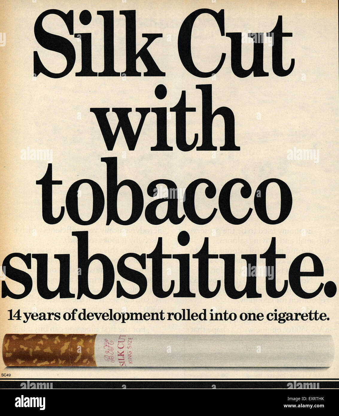 https://c8.alamy.com/comp/EXRTHK/1970s-uk-silk-cut-magazine-advert-EXRTHK.jpg