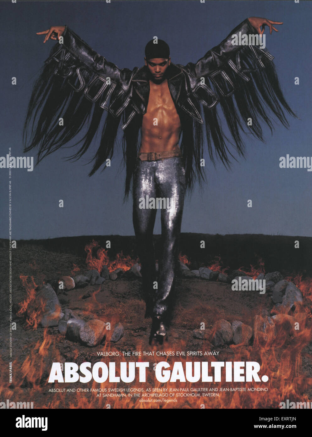 2000s UK Absolut Magazine Advert Stock Photo