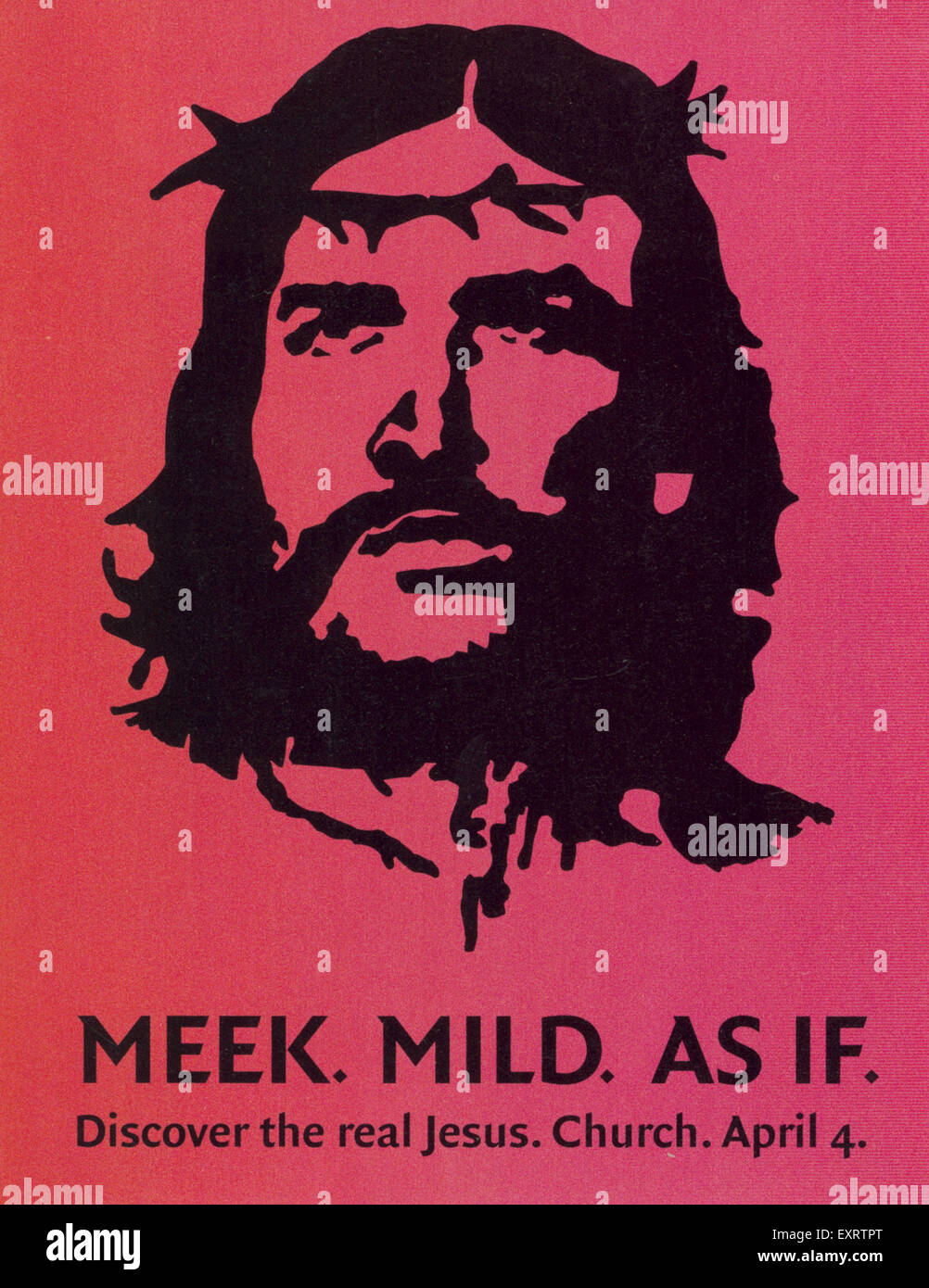 2000s UK Jesus Poster Stock Photo