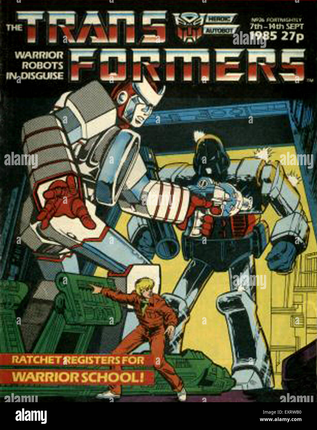 1980s UK Transformers Comic/ Annual Cover Stock Photo Alamy