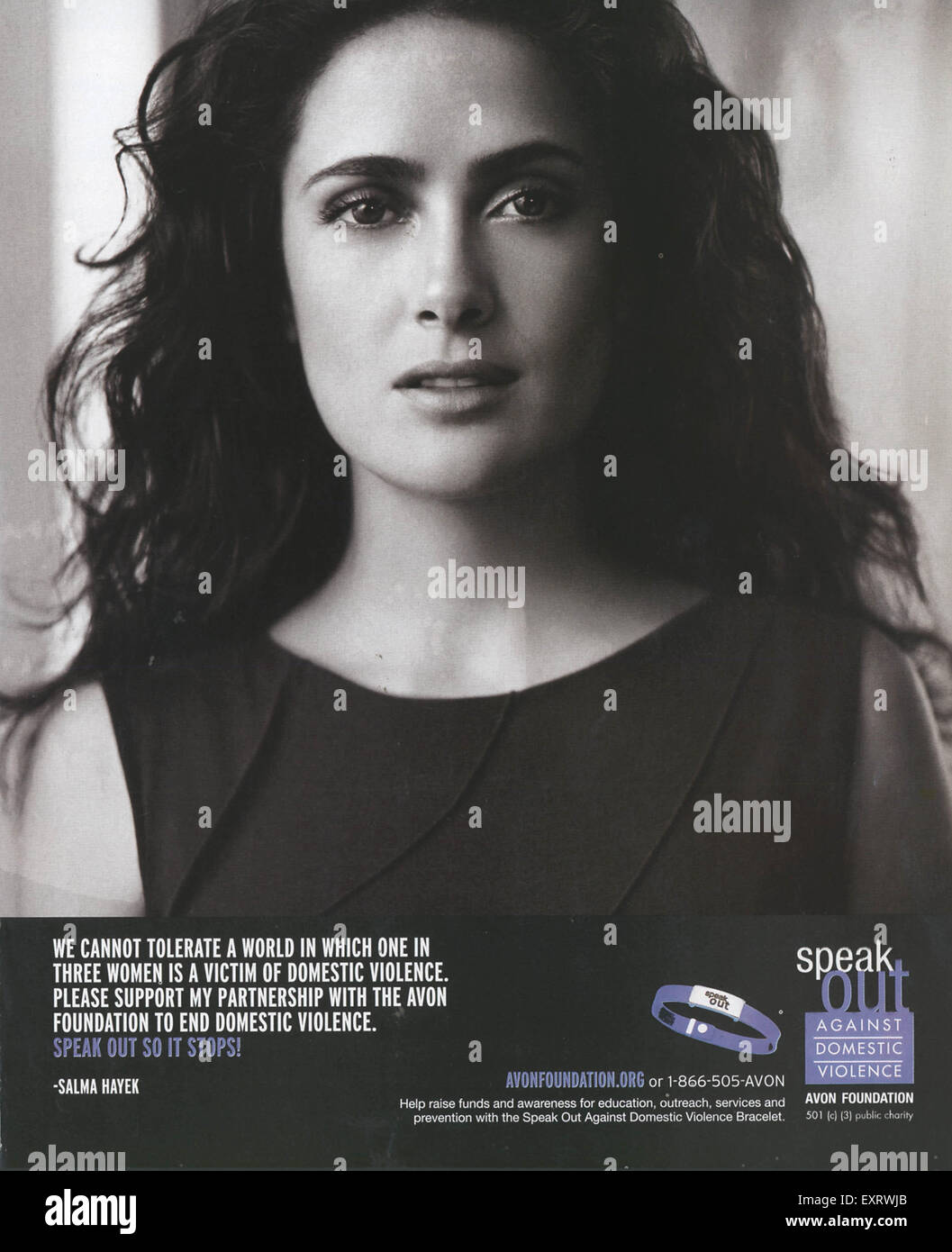 2000s UK Speak out against domestic Violence Magazine Advert Stock ...