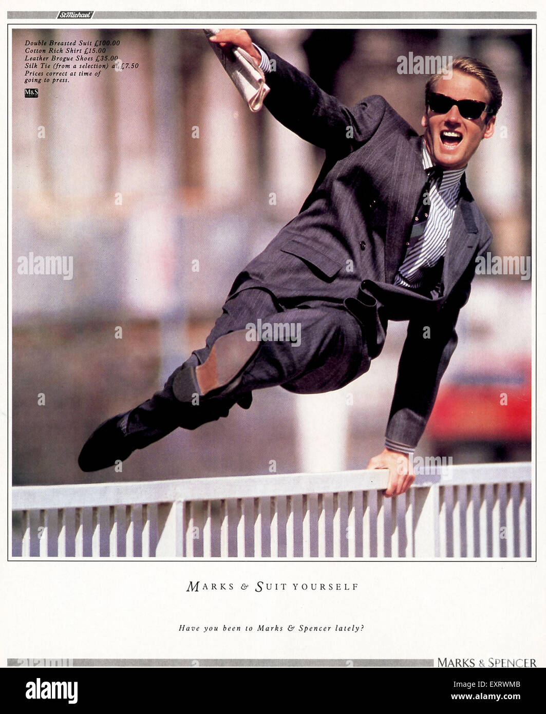 1980s UK Marks and Spencer Magazine Advert Stock Photo Alamy