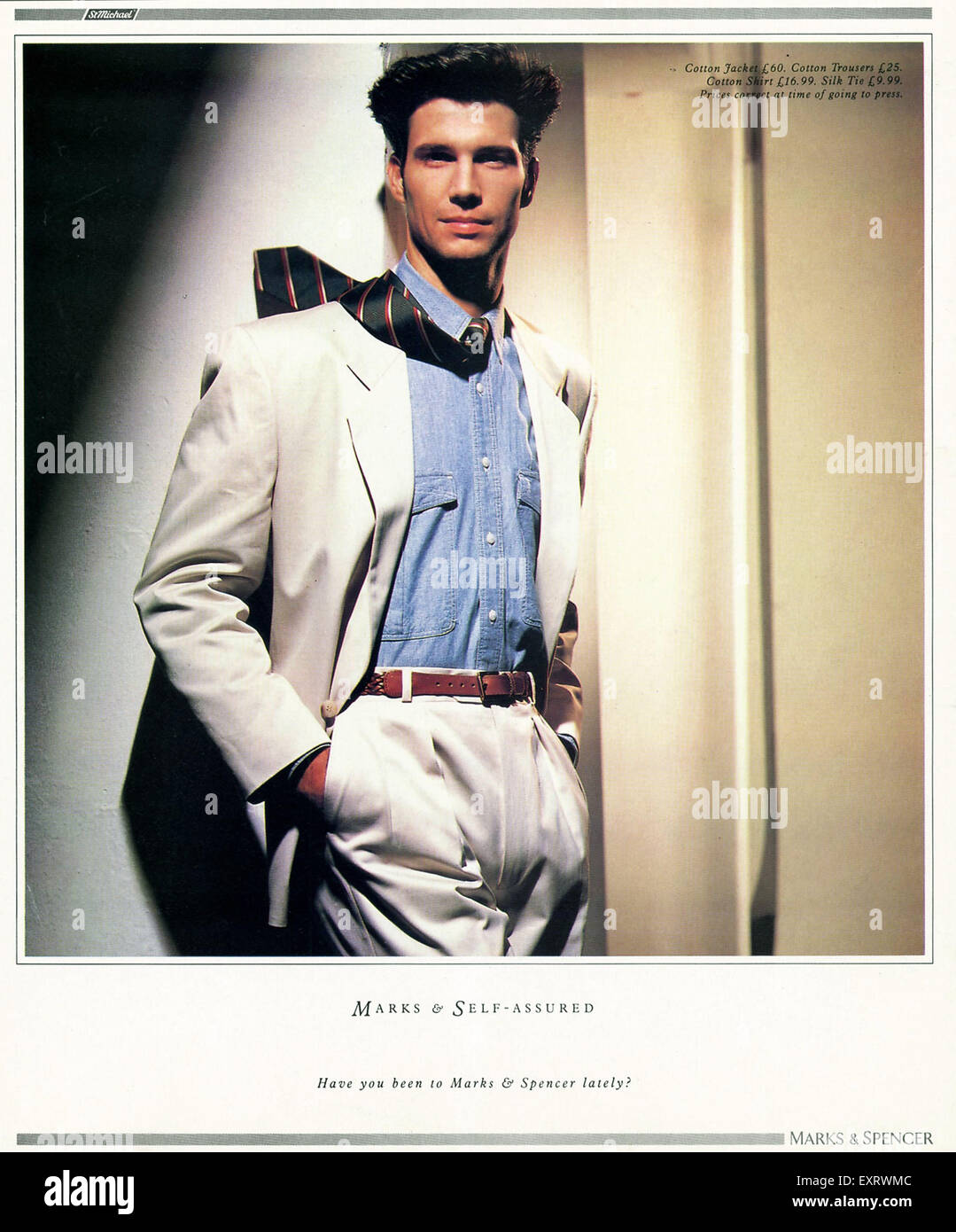 1980s UK Marks and Spencer Magazine Advert Stock Photo Alamy