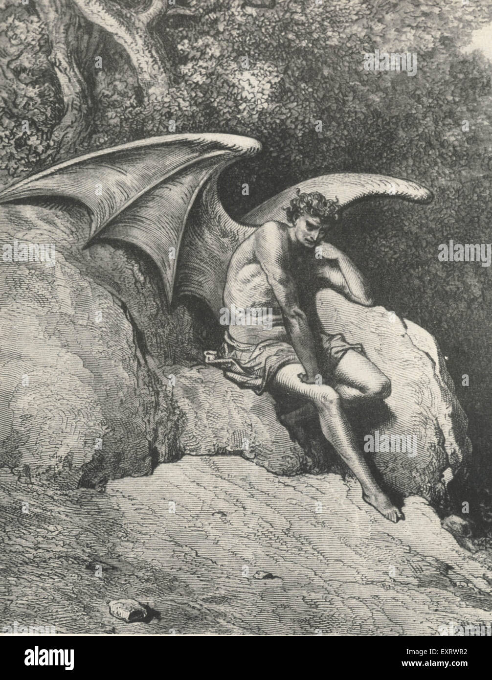 1940s USA Satan Magazine Plate Stock Photo