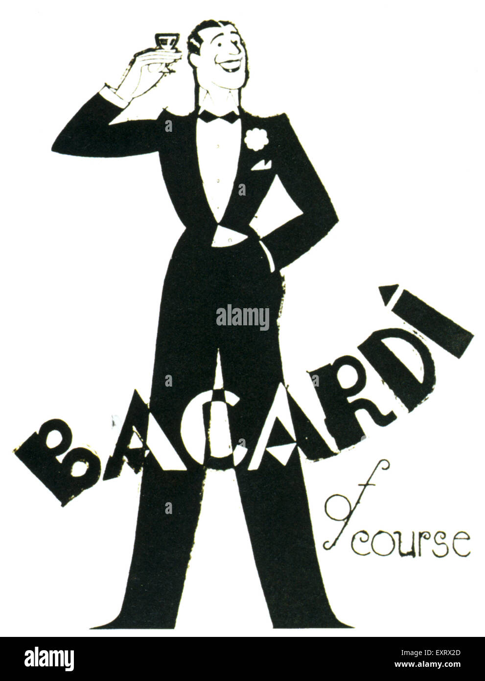 1930s UK Bacardi Magazine Advert Stock Photo