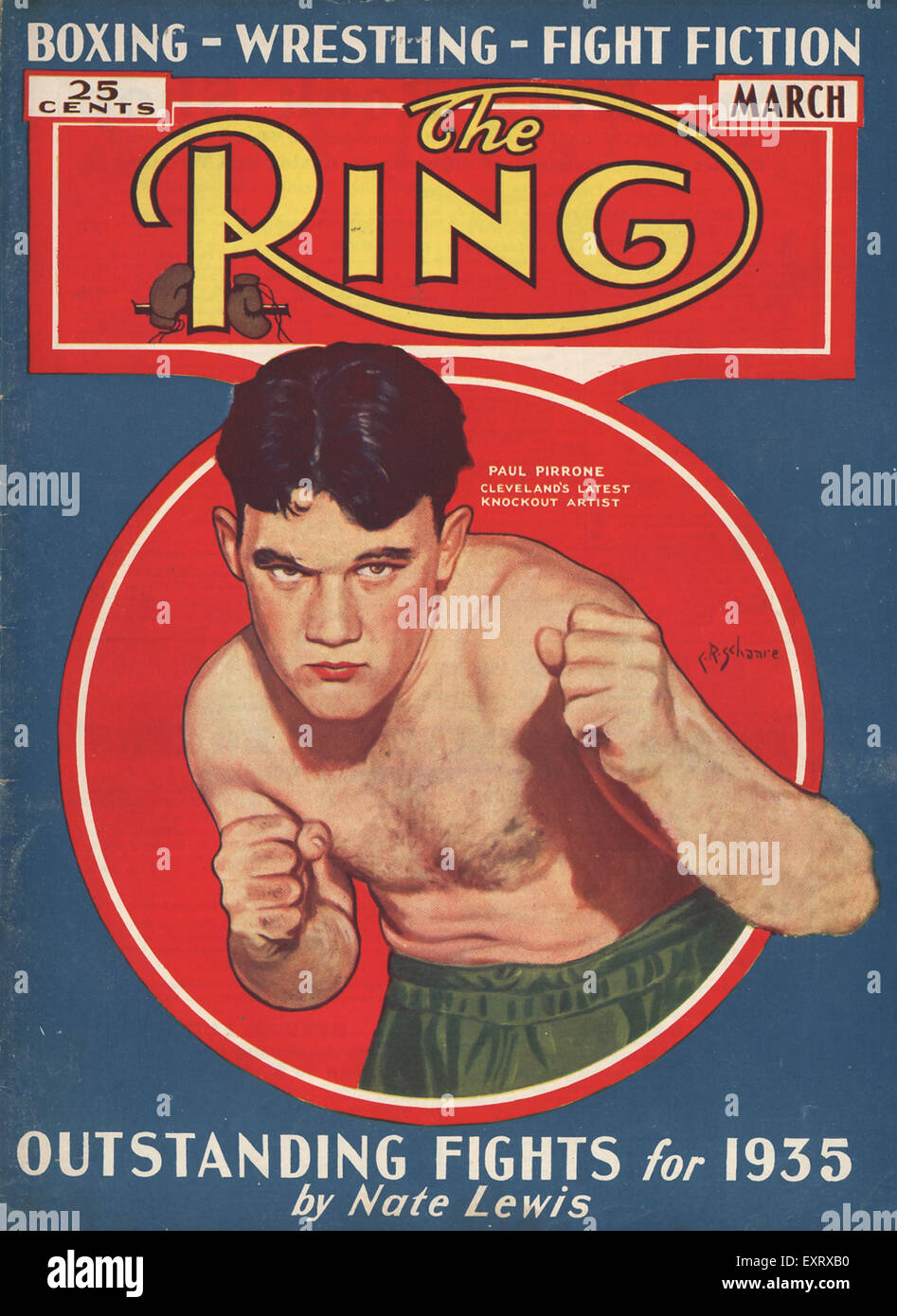 1930s USA The Ring Magazine Cover Stock Photo