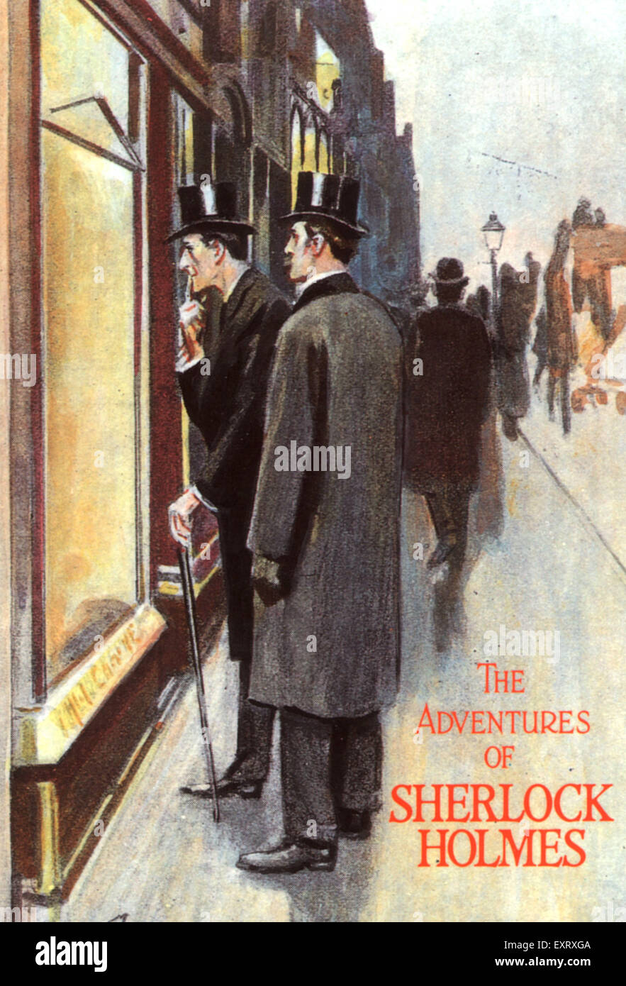 1900s UK The Adventures of Sherlock Holmes Book Cover Stock Photo