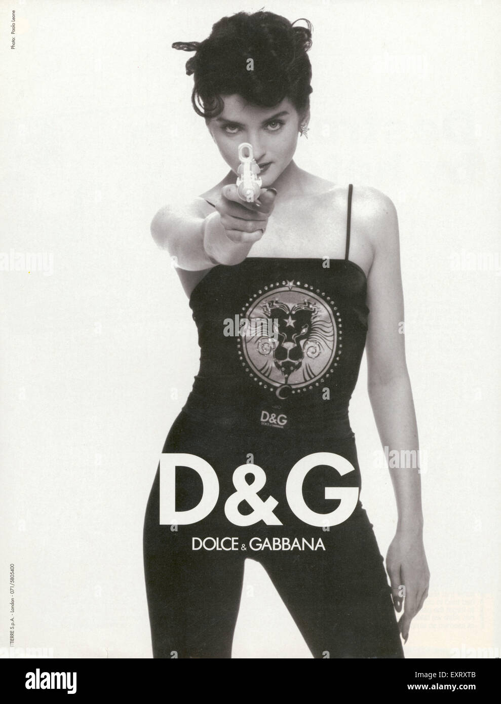1990s UK Dolce & Gabbana Magazine Advert Stock Photo - Alamy