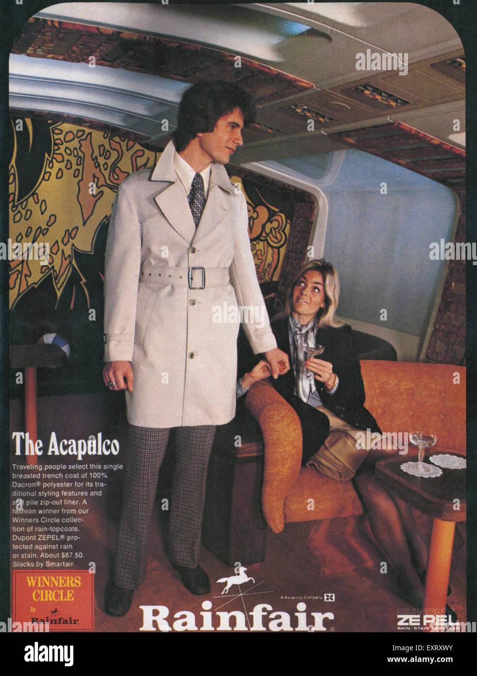 1970s USA Rainfair Magazine Advert Stock Photo Alamy