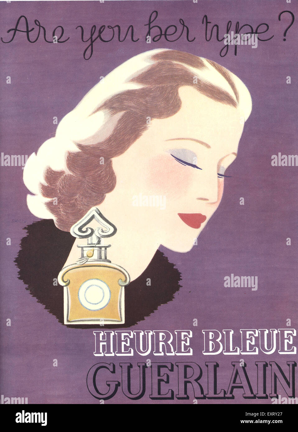 Guerlain perfume advert hi-res stock photography and images