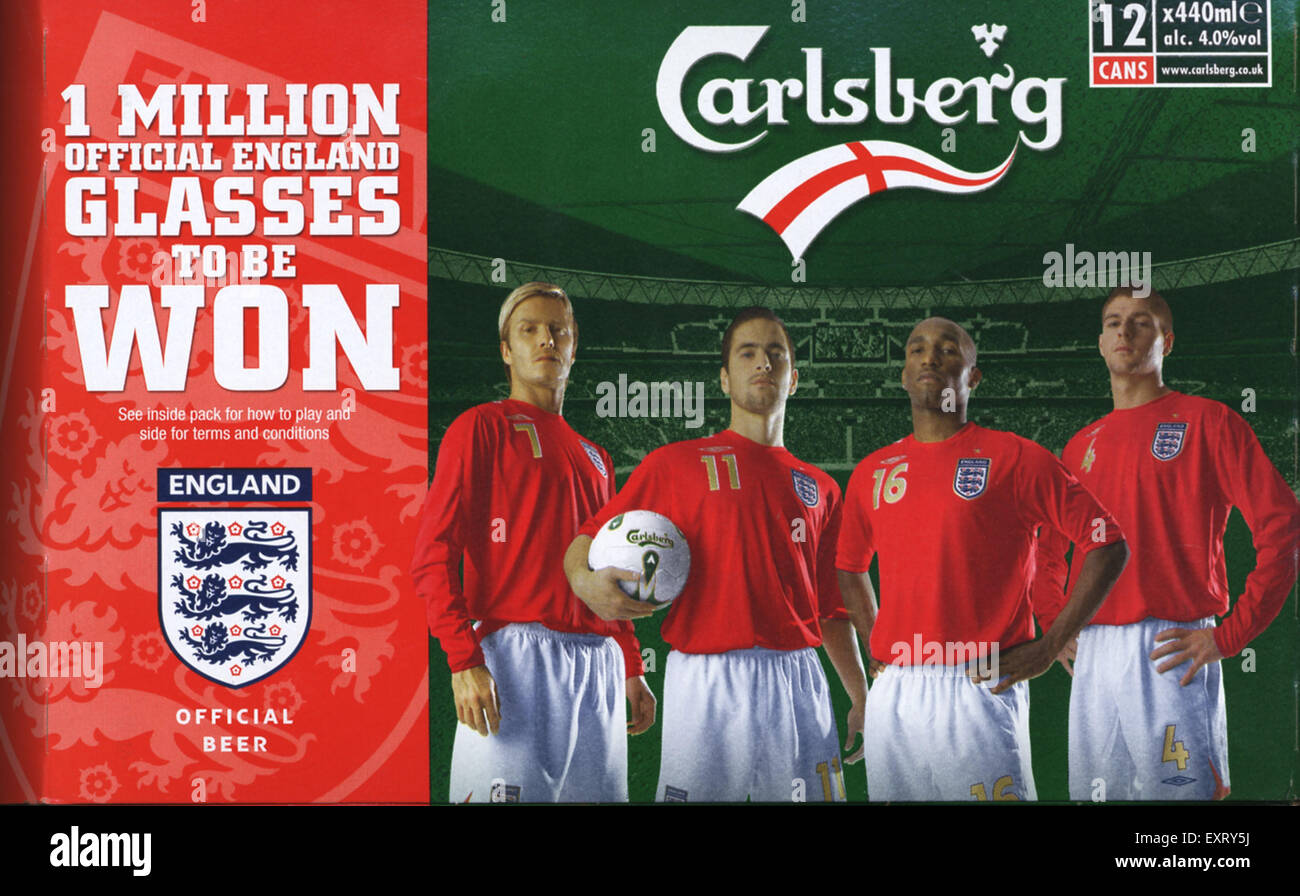 2000s UK Carlsberg Poster Stock Photo