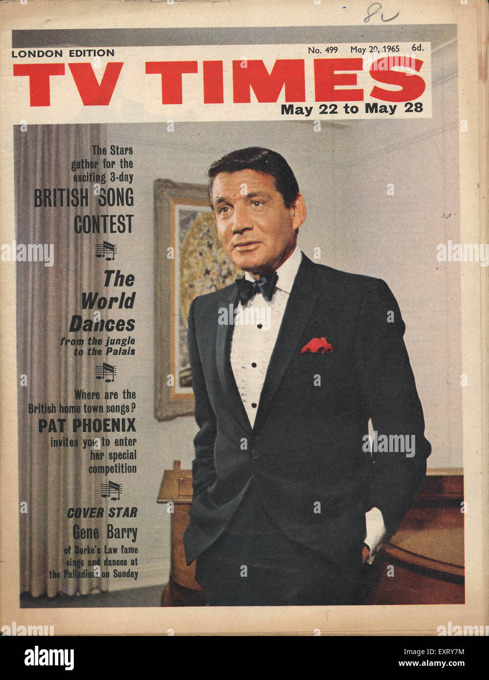 1960s UK TV Times Magazine Cover Stock Photo Alamy