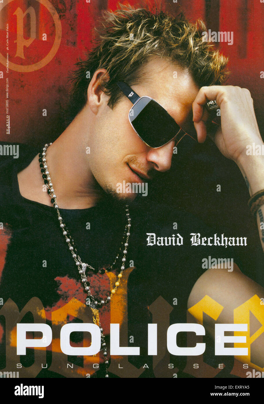 2000s UK Police Magazine Advert Stock Photo