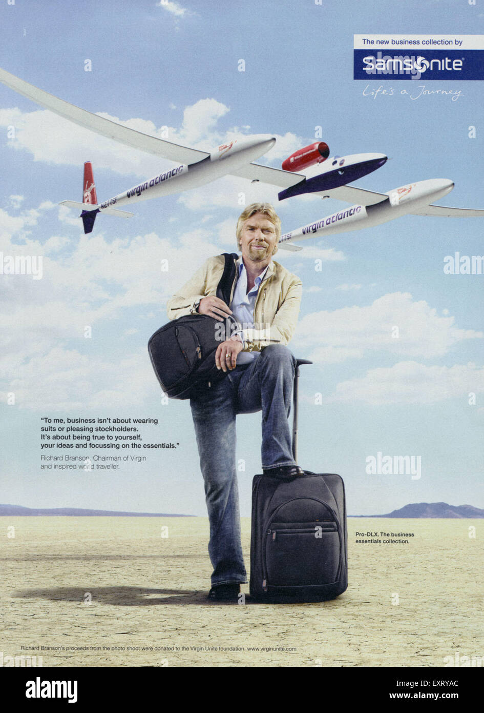 2000s UK Samsonite Magazine Advert Stock Photo - Alamy