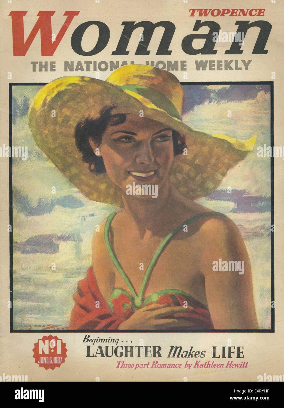 1930s UK Woman Magazine Cover Stock Photo - Alamy