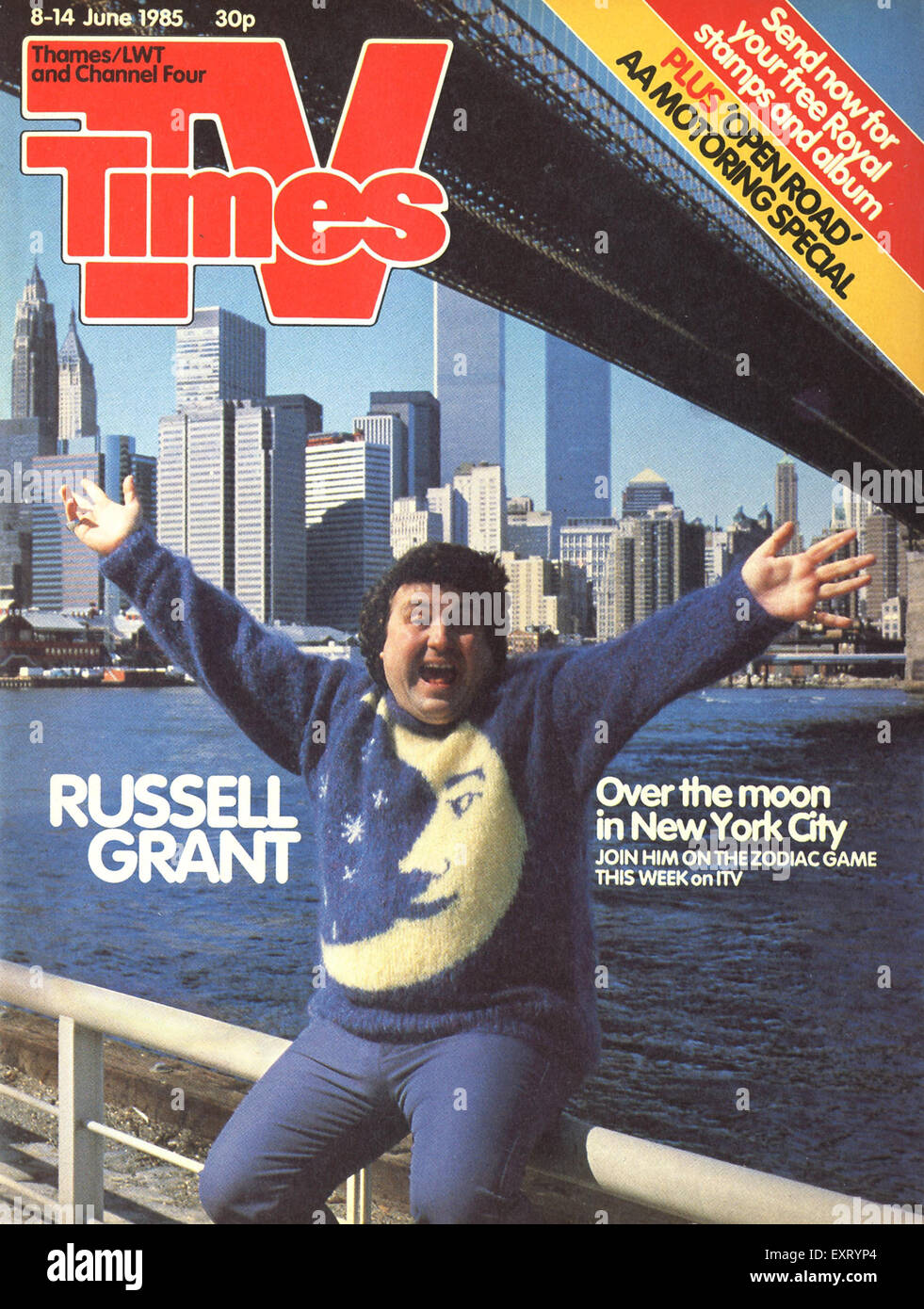 1980s UK TV Times Magazine Cover Stock Photo Alamy