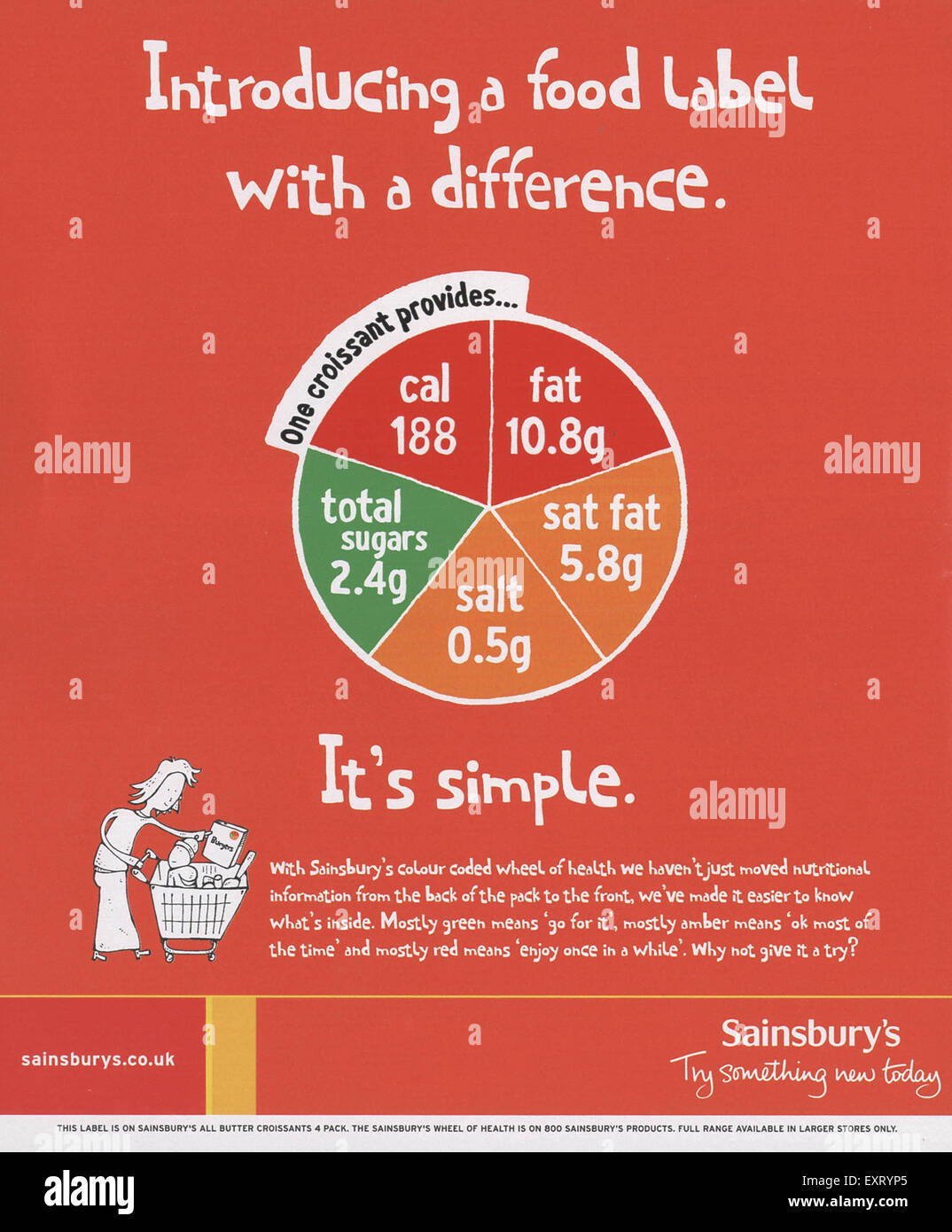 2000s UK Sainsbury's Magazine Advert Stock Photo Alamy