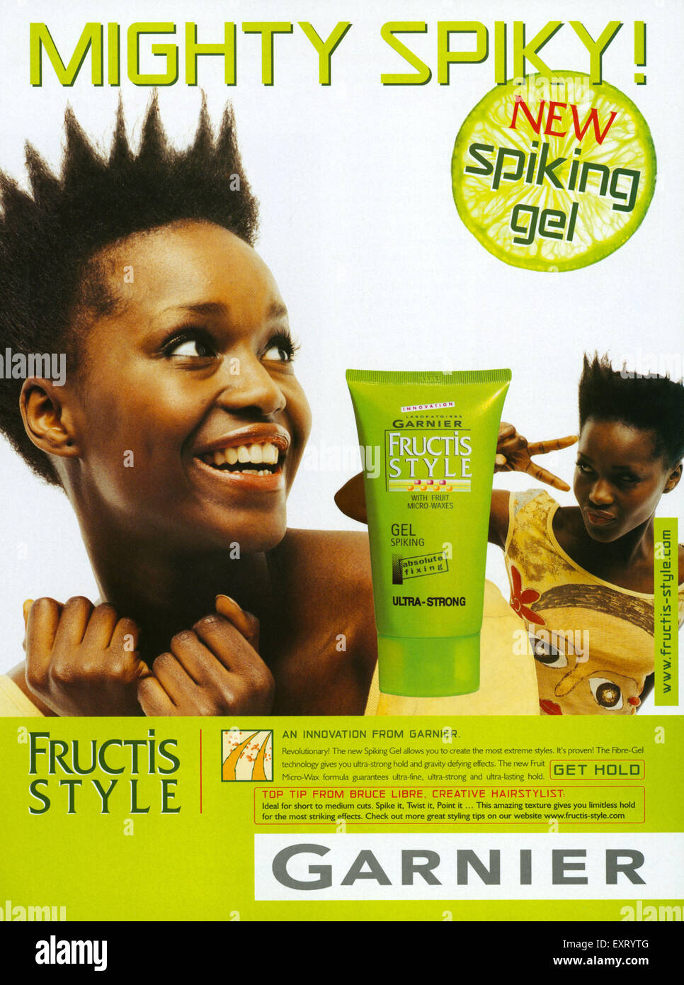2000s UK Garnier Fructis Magazine Advert Stock Photo - Alamy